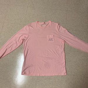 Pink and blue vineyard vines shirt
